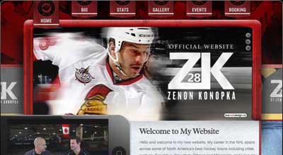 Hockey Player Zenon Konopka
